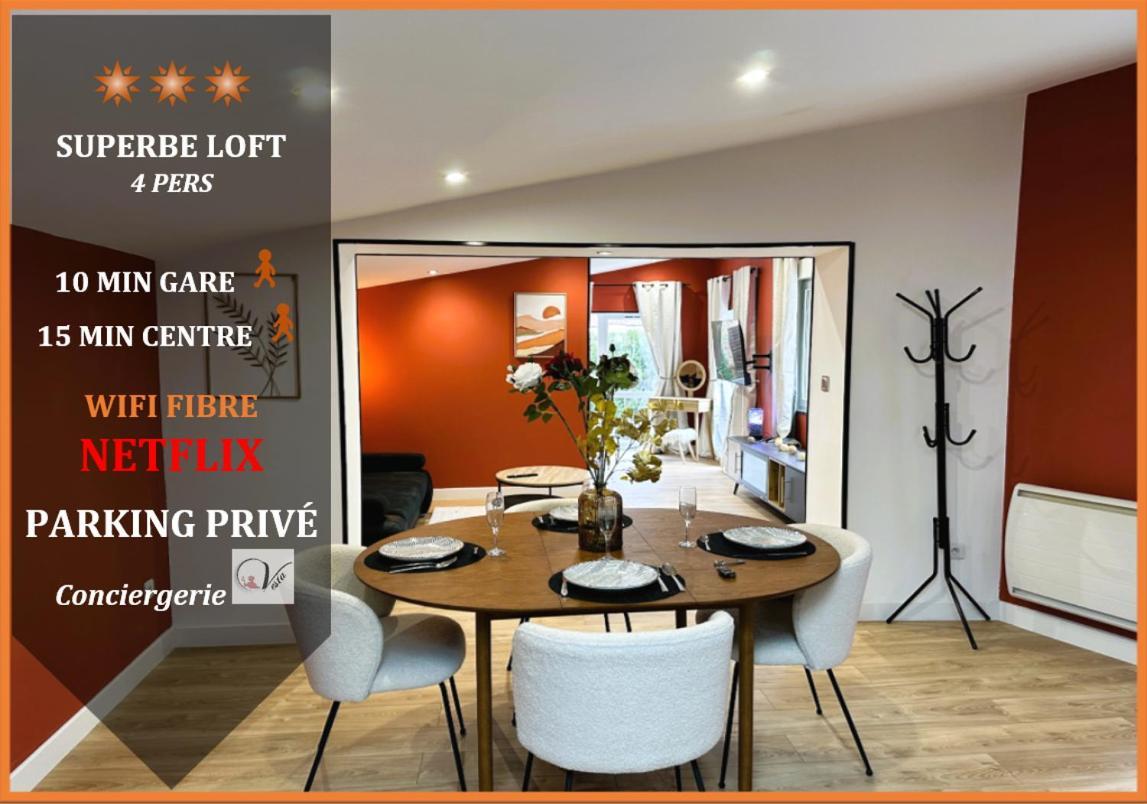 Loft O'Chalet - 10 Min Gare - Parking Prive Amiens Exteriör bild